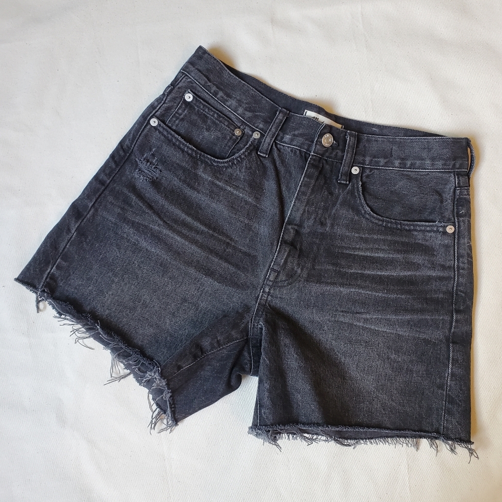 Madewell Relaxed Mid-Length Denim Shorts in Bradbrook Wash, Size 27